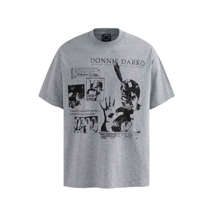 Character printed short sleeved t-shirt Gray