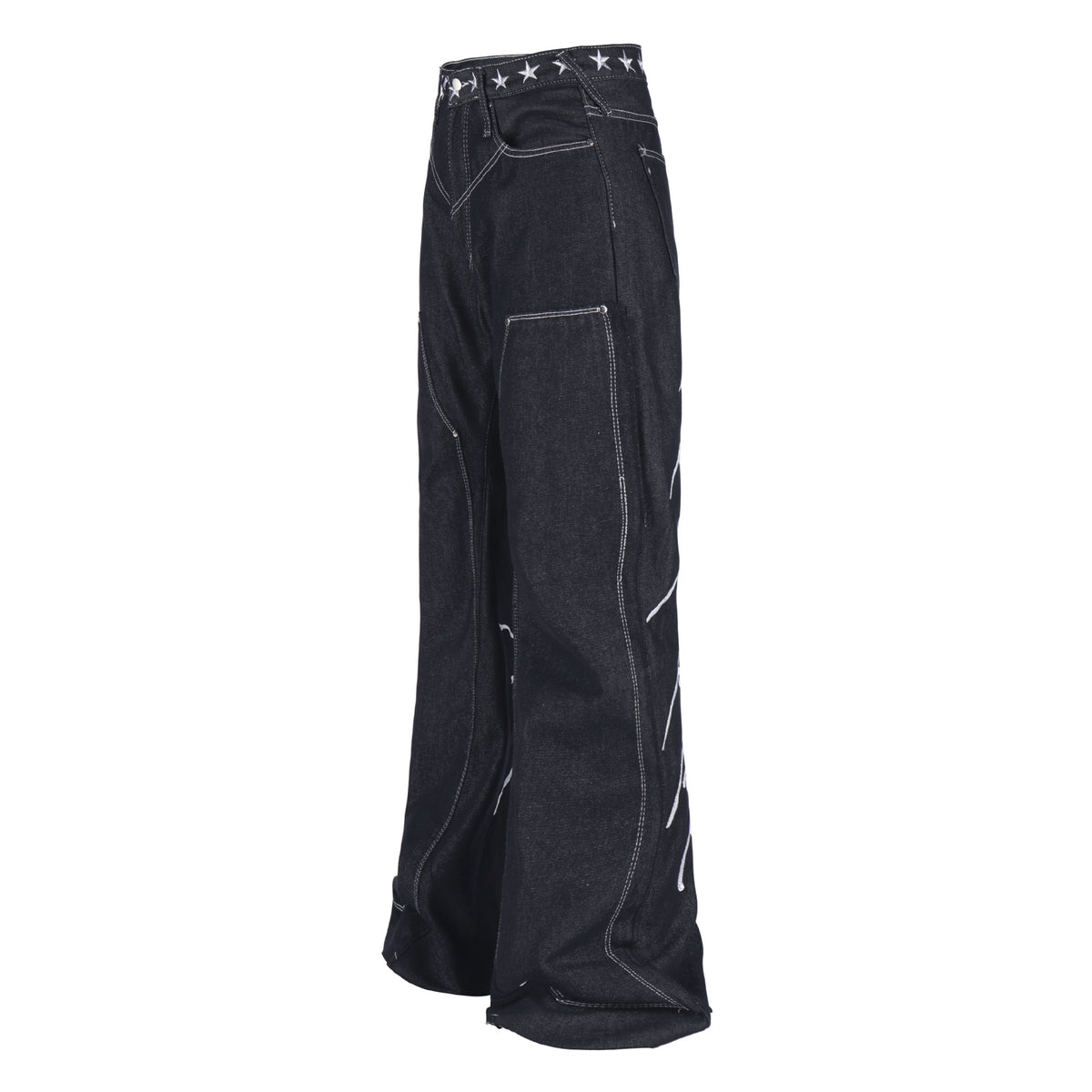 Loose straight leg low waisted jeans for women | MuddyStock Originals
