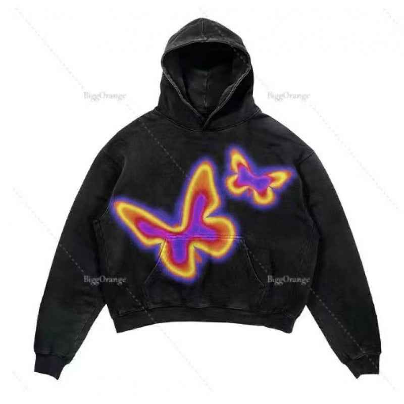 Casual Letter Printed Hoodie For Men And Women TMW49316 MuddyStock