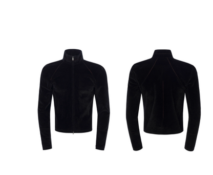 Men's Fur Jacket For Winter Black