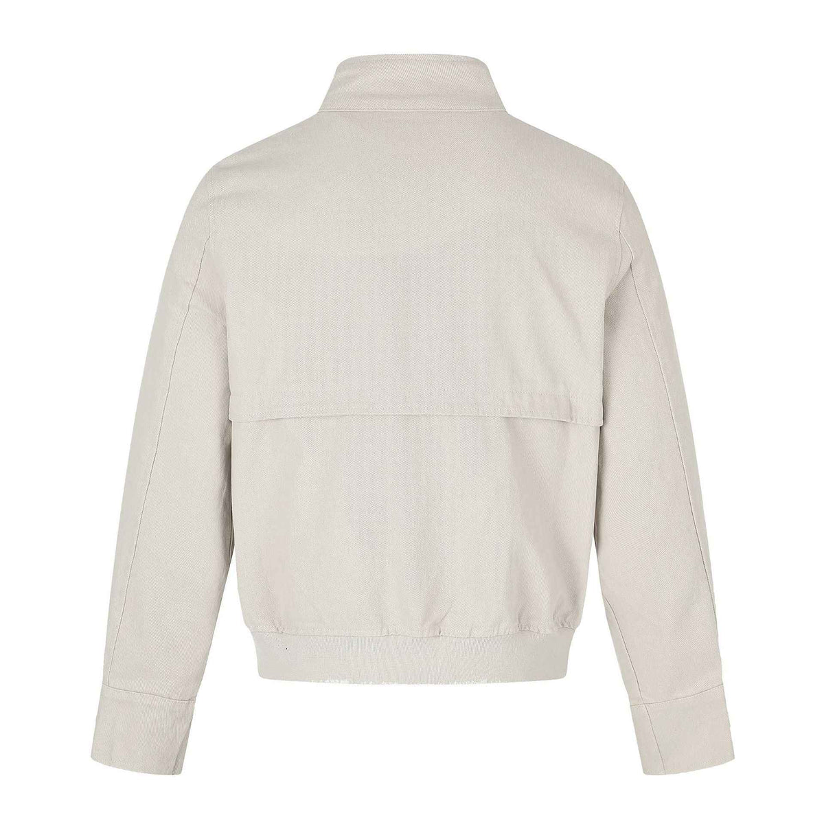 Double-Breasted Metal Zipper Stand Collar Crop Slim Fit Jacket For Men | MuddyStock Originals