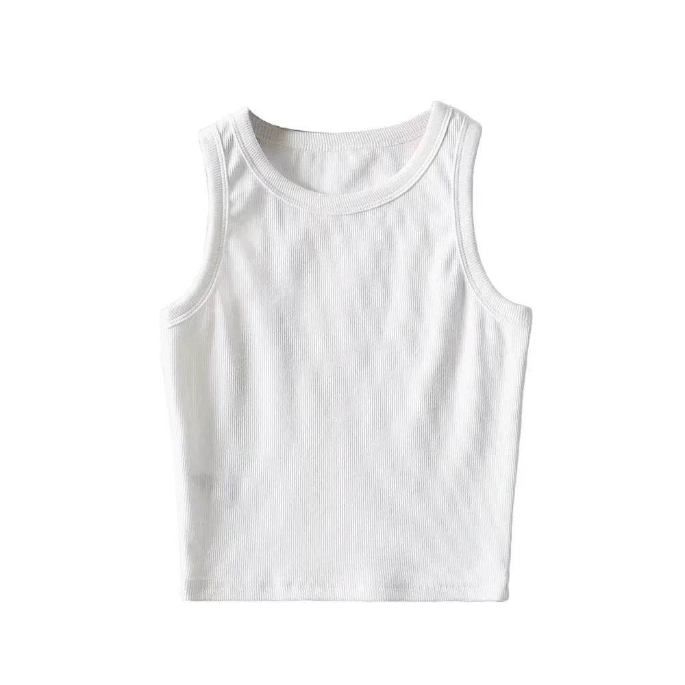 Round neck crop top for women | MuddyStock Originals White MuddyStock
