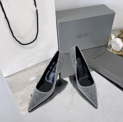 Pointy toe High Heels For Women grey