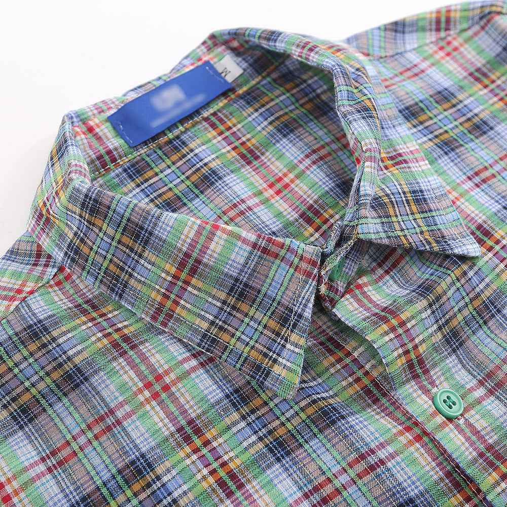 American Casual Retro Plaid Shirt For Men null