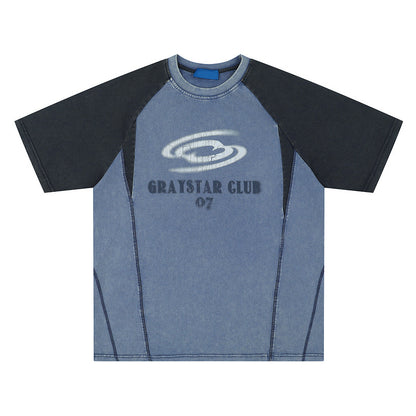 Hip Hop Letter Print Raglan Sleeve T-shirt For Men