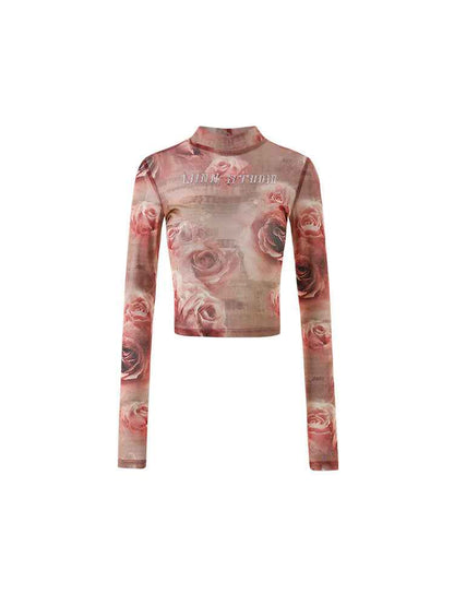 Mesh Bottomed Top For Women Pink MuddyStock