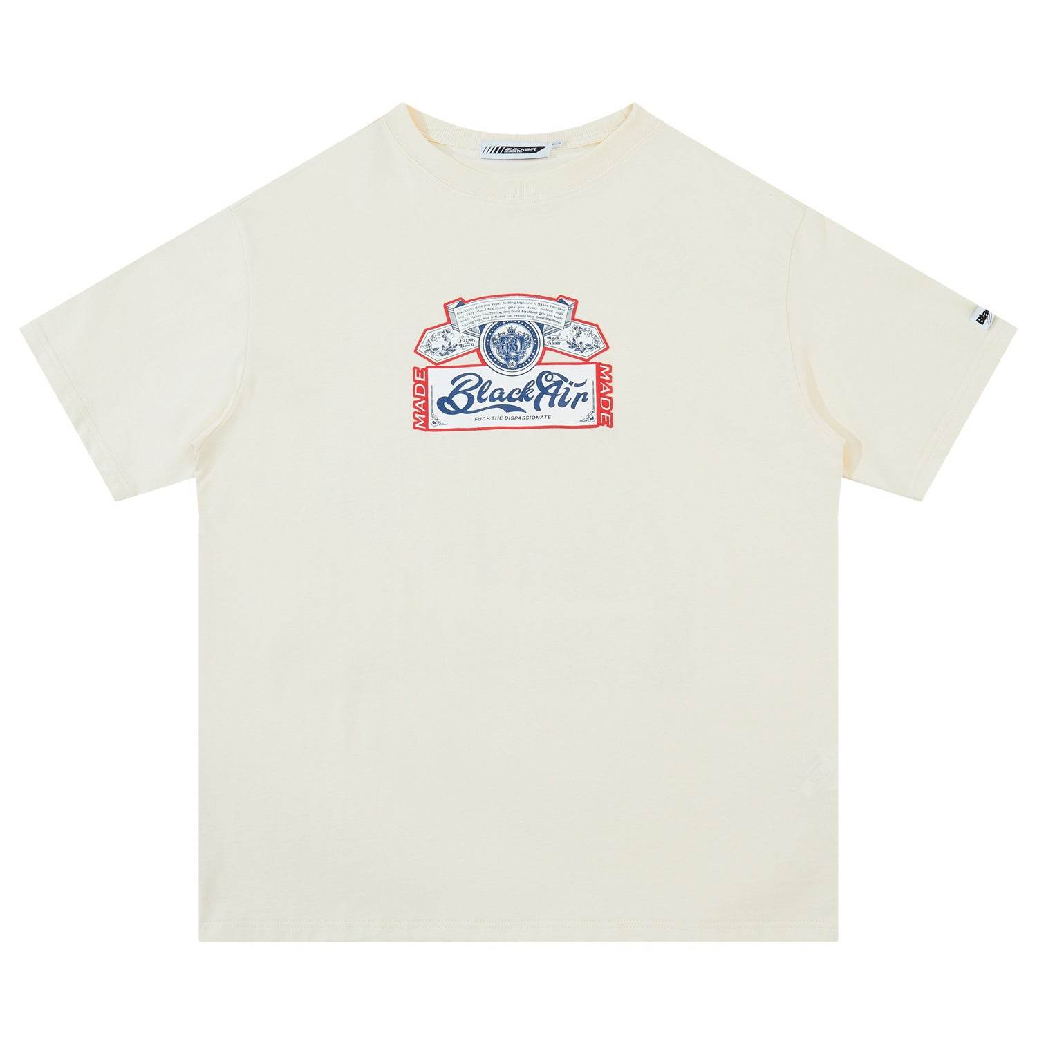 Street Women's Wear Spoof Beer Vintage T-shirt Apricot MuddyStock