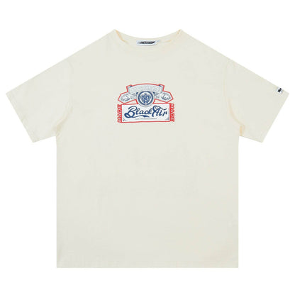 Street Women's Wear Spoof Beer Vintage T-shirt Apricot MuddyStock