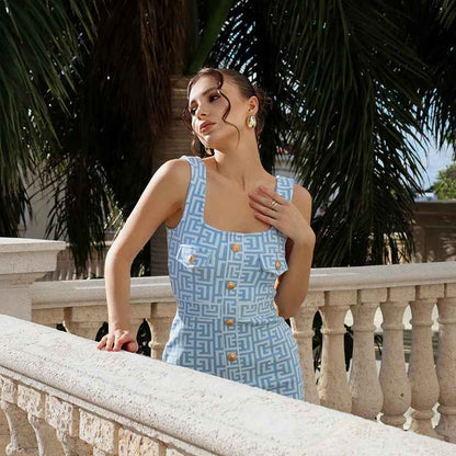 Printed Short Tank Top Skirt | MuddyStock Originals