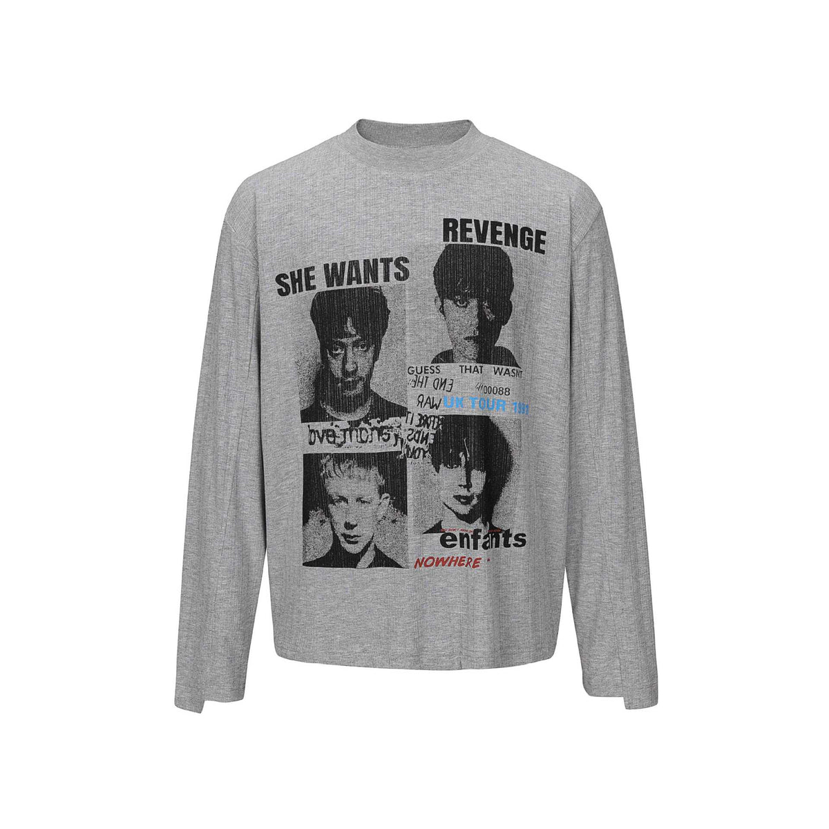 Long Sleeve Semi-High Neck Loose Fit T-Shirt Fort Men | MuddyStock Originals
