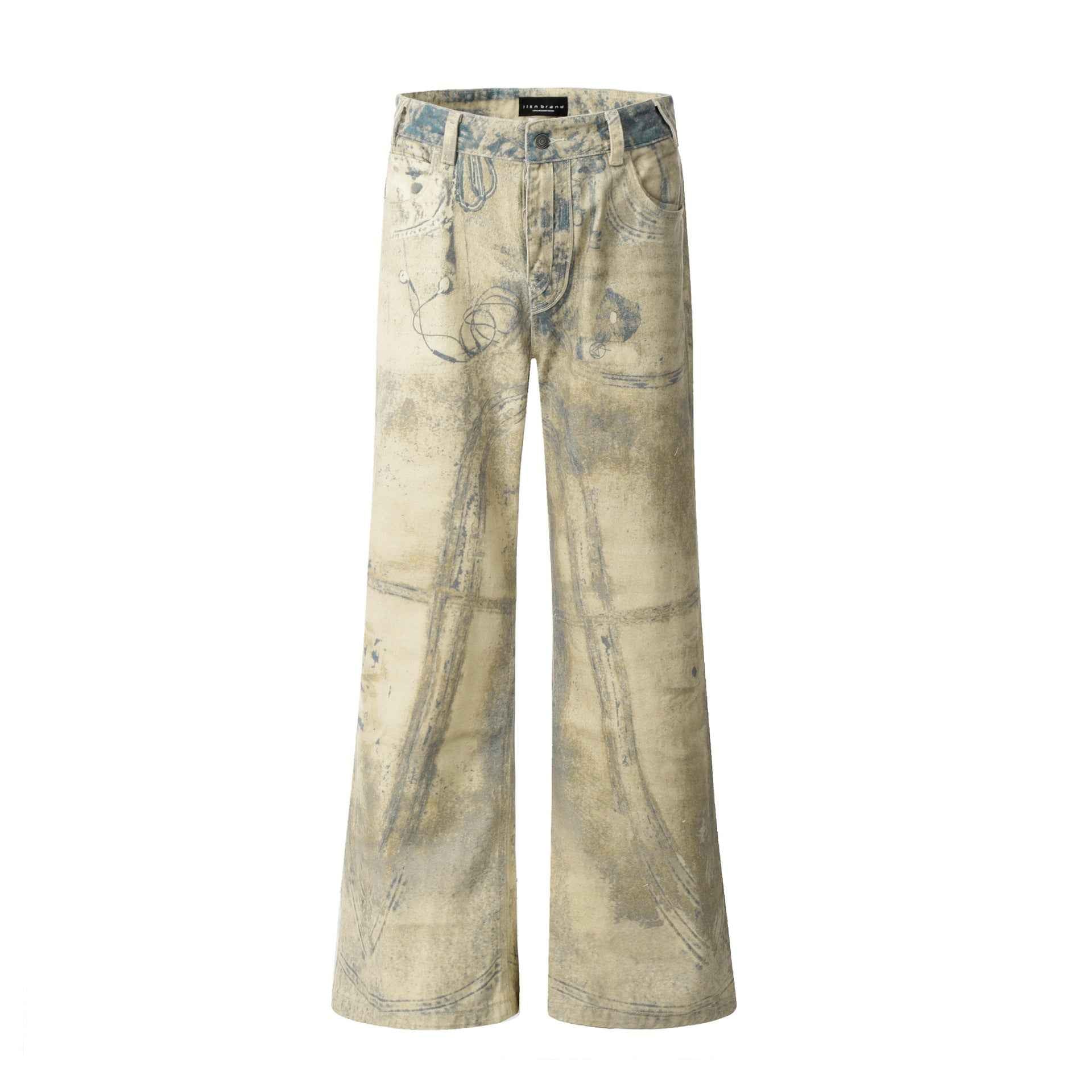 Printed Shell Pattern Denim Pants for Men and Women | MuddyStock Originals Shell Pattern MuddyStock