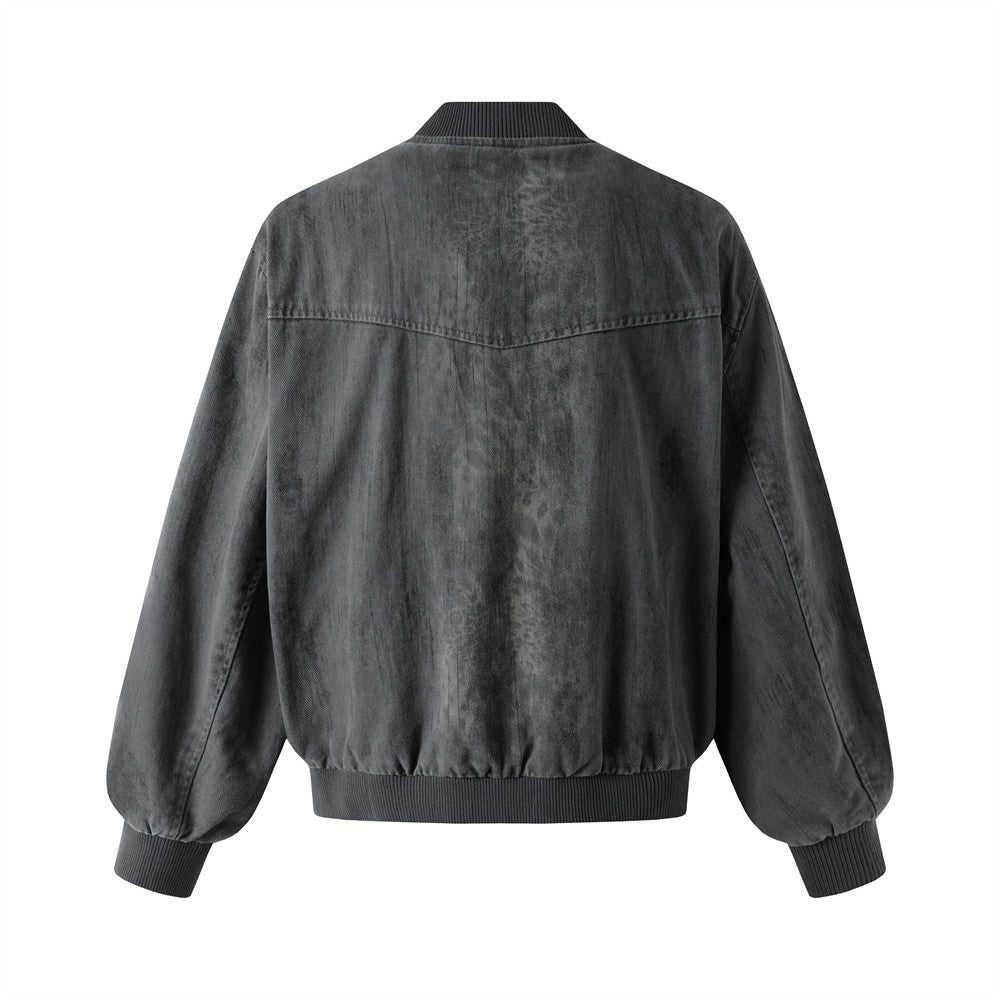 Wash water to make old baseball collars, workwear jackets