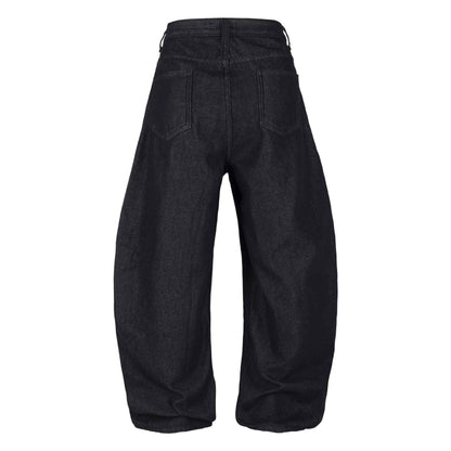 Retro printed patchwork jeans for men | MuddyStock Originals