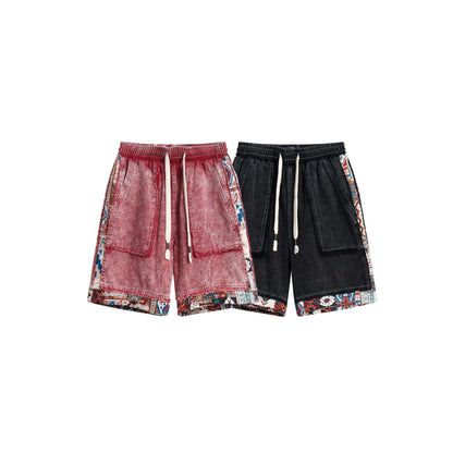 Ethnic Style Color-Block Shorts For Women | MuddyStock Originals