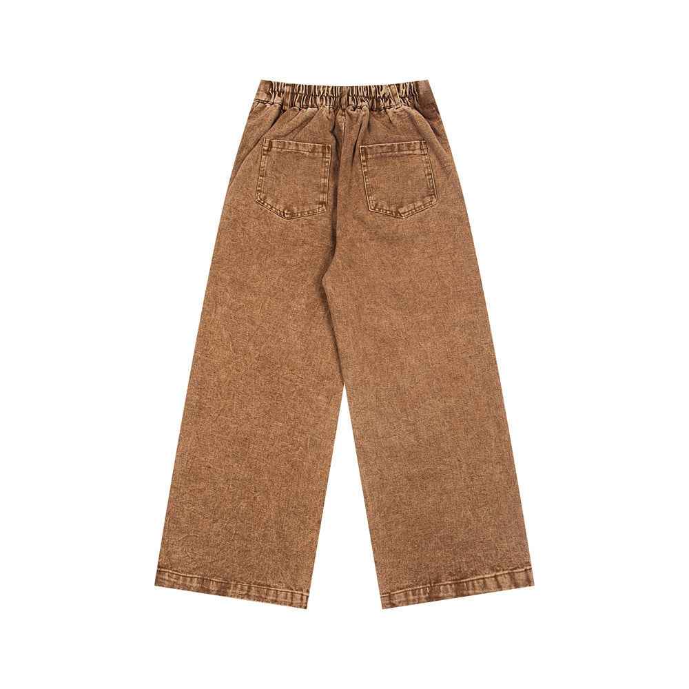 Cartoon Printed Washed Denim Jeans For Women | MuddyStock Originals