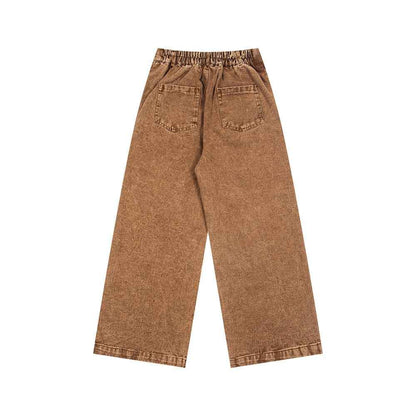 Cartoon Printed Washed Denim Jeans For Women | MuddyStock Originals