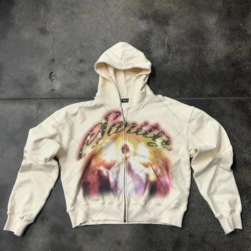 Loose hoodie zipper hoodie | MuddyStock Originals