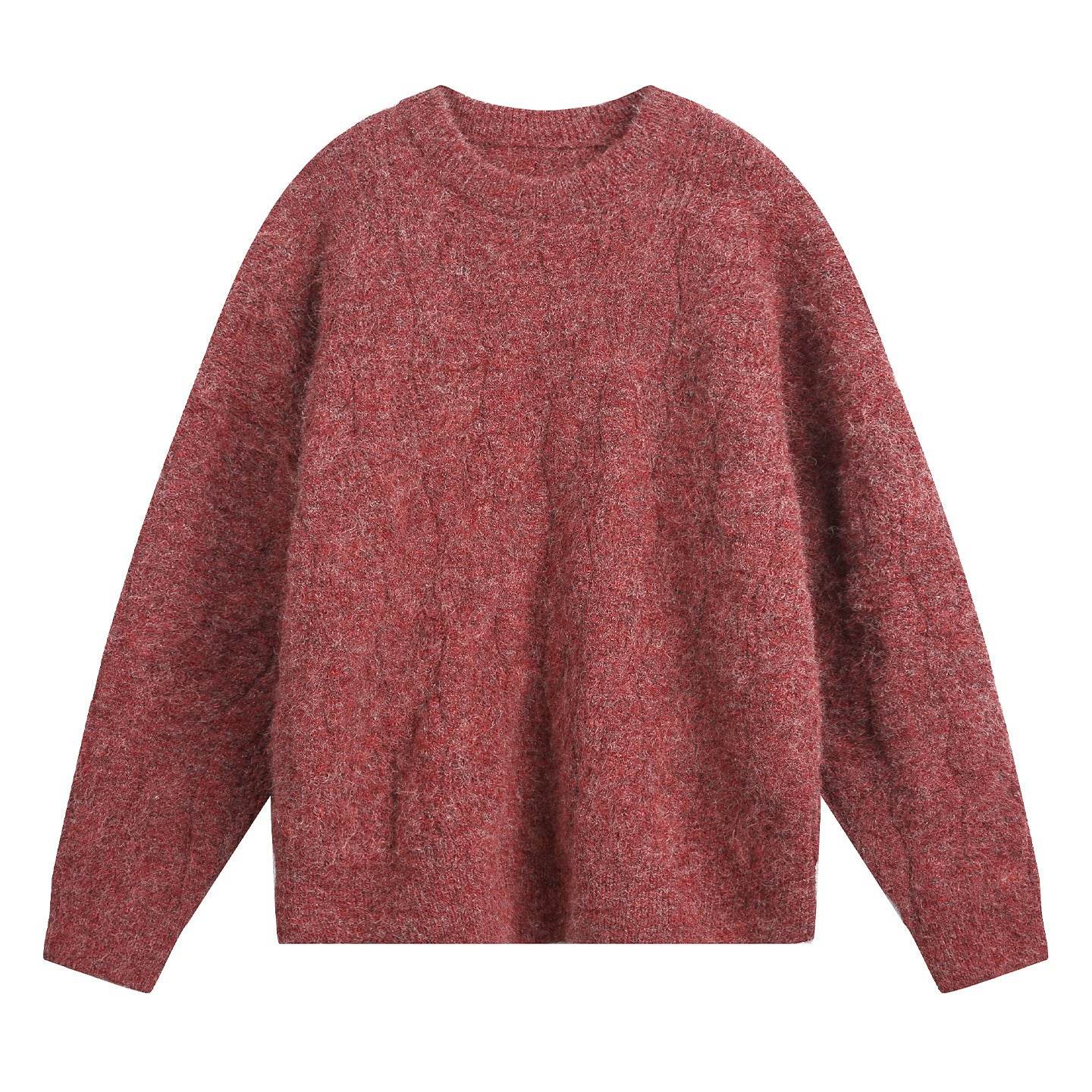 Round neck sweater for men | MuddyStock Originals Chinese Red MuddyStock