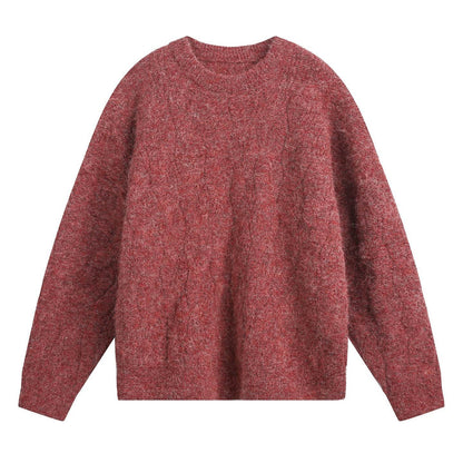 Round neck sweater for men | MuddyStock Originals Chinese Red MuddyStock