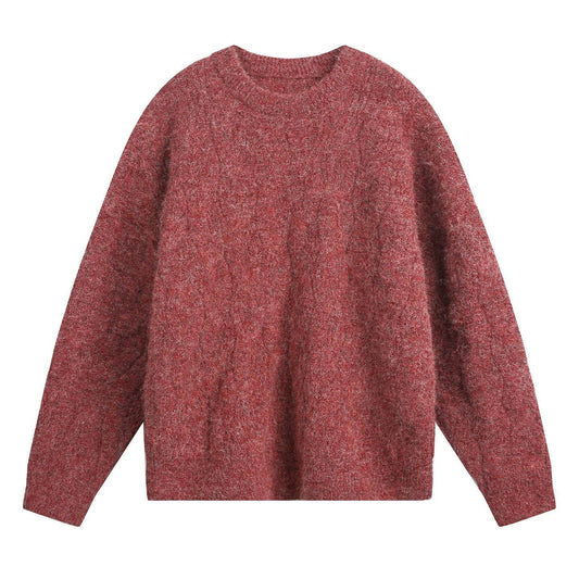 Round neck sweater for men | MuddyStock Originals Chinese Red MuddyStock