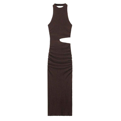European and American style women's long neck hanging dress | MuddyStock Originals