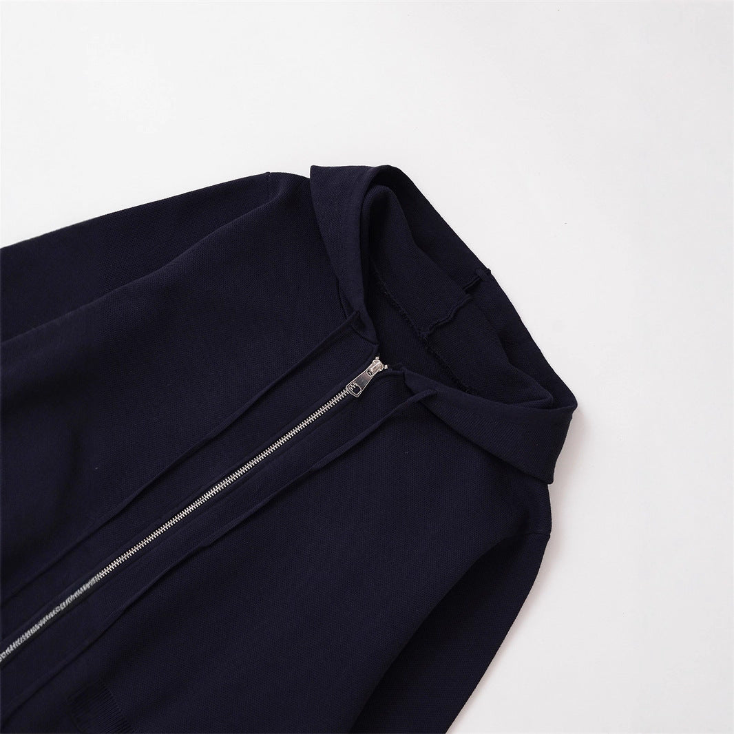 Style Round Neck Loose Design Sense Unique Atmosphere Hooded Jacket eprolo