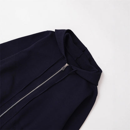 Style Round Neck Loose Design Sense Unique Atmosphere Hooded Jacket eprolo