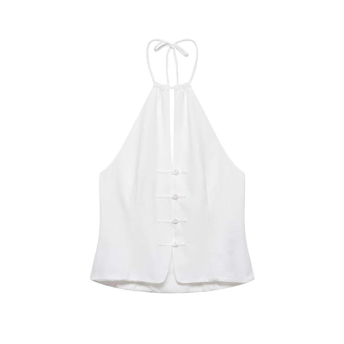 Zipped Front Wrap-Neck Top + Shorts Set