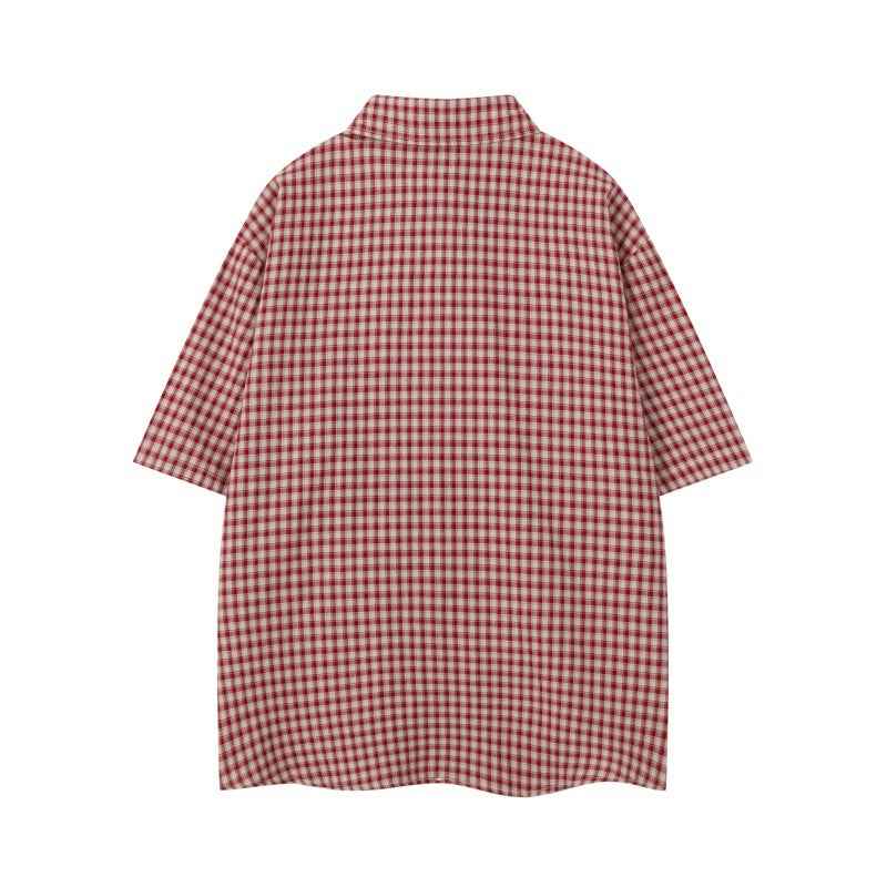 Childhood cartoon embroidered loose short sleeved shirt for men | MuddyStock Originals eprolo