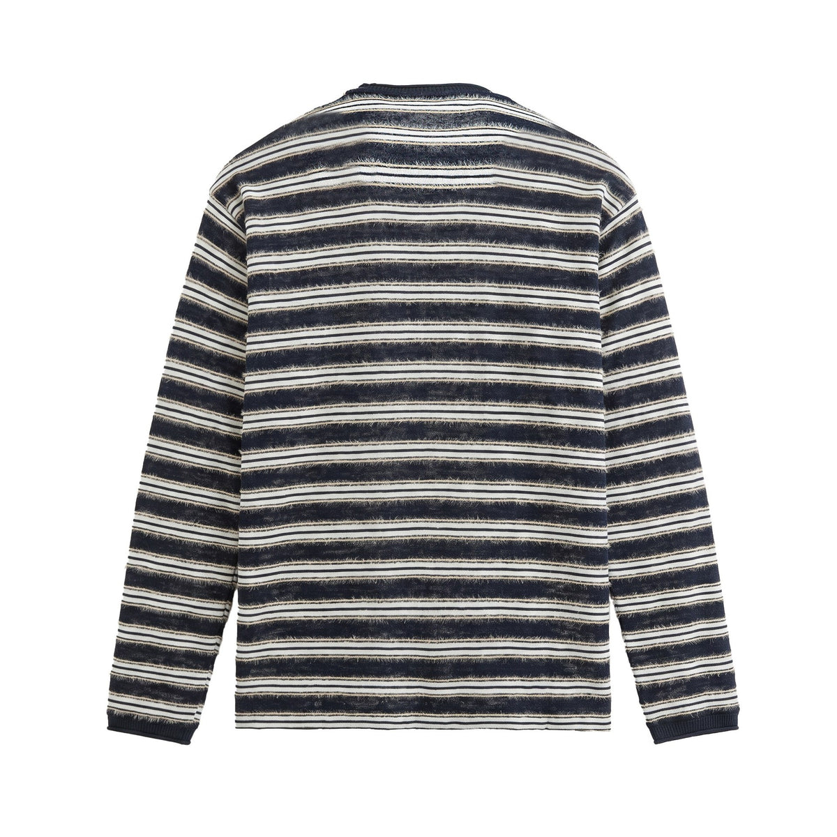 Casual Color-Blocked Stripe Loose Long Sleeve T-Shirt For Men | MuddyStock Originals