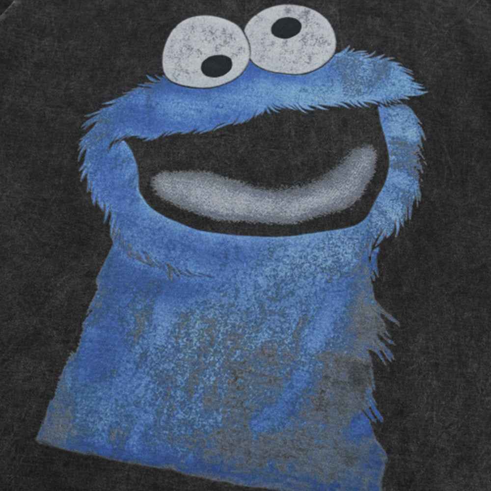 Cartoon printed distressed pure cotton short sleeved t-shirt for men | MuddyStock Originals