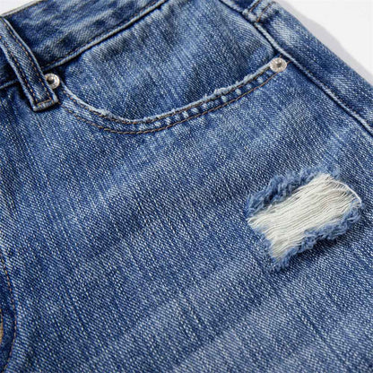 Ripped denim shorts for women | MuddyStock Originals