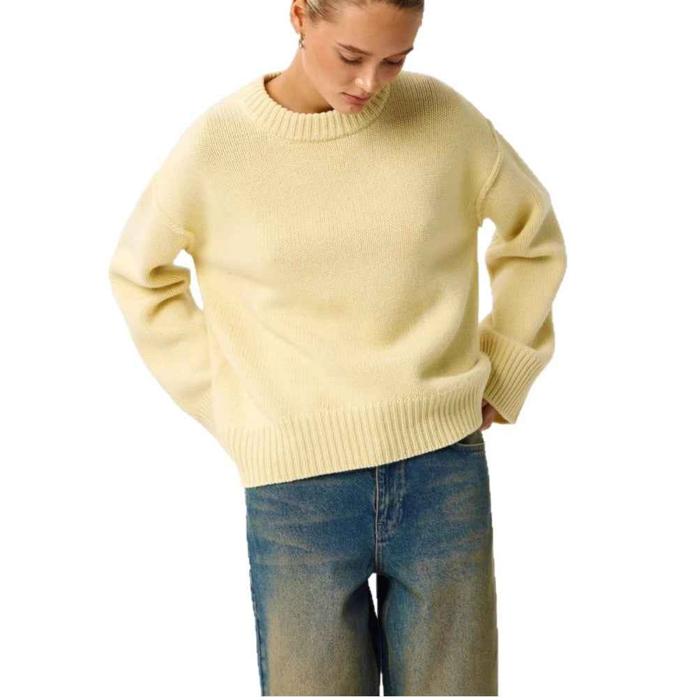 Ladies New Autumn And Winter Loose Round Neck Sweater MuddyStock