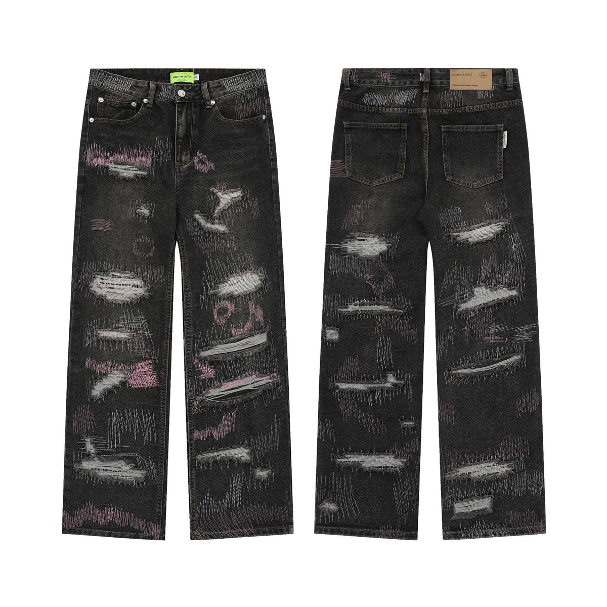 Men's Straight Jeans With Holes All Products