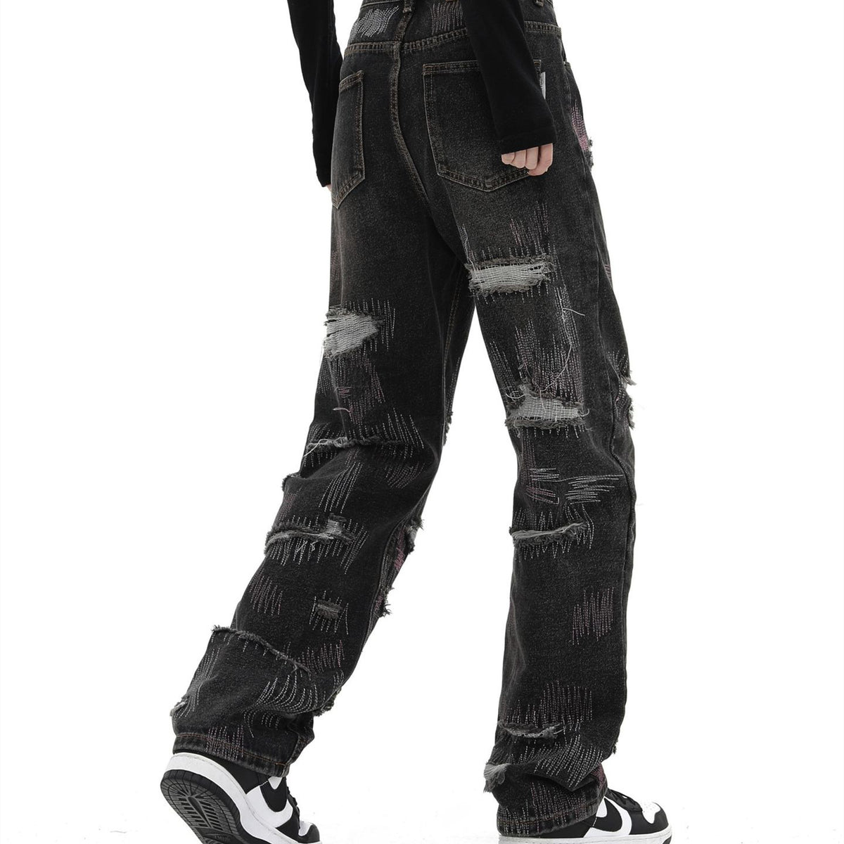 Men's Straight Jeans With Holes All Products