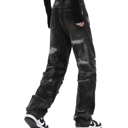 Men's Straight Jeans With Holes All Products