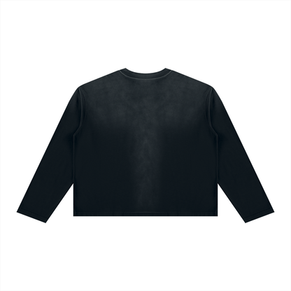 Sunfade Boxy Long Sleeve T-Shirt For Men | MuddyStock Originals