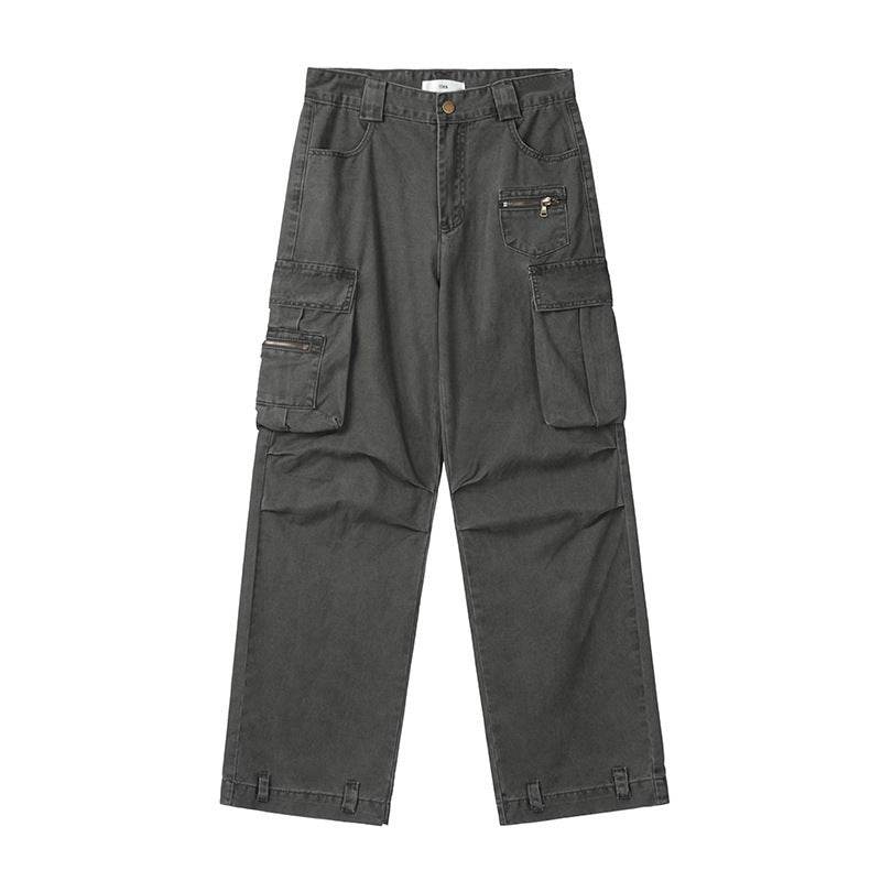 Versatile Casual Pants In Fashion Grey MuddyStock