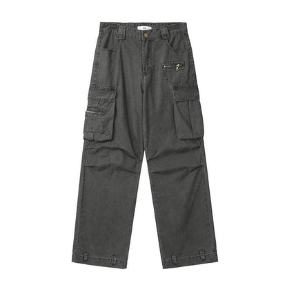 Versatile Casual Pants In Fashion Grey MuddyStock