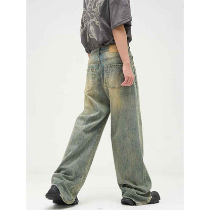 All-match American Retro Wide-leg Pants For Men MuddyStock