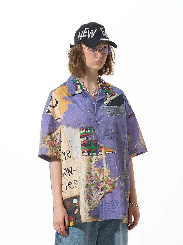 Casual Loose Short Sleeved Shirt For Women MuddyStock