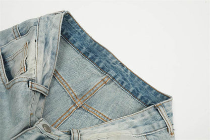 Vintage Washed Jeans For Men MuddyStock