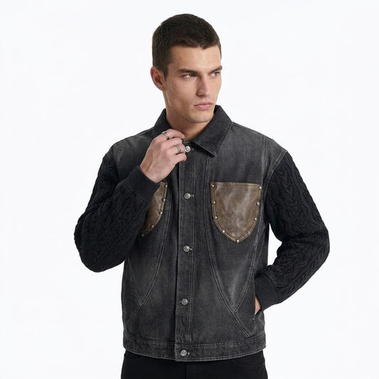 Cotton lined denim jacket for men | MuddyStock Originals