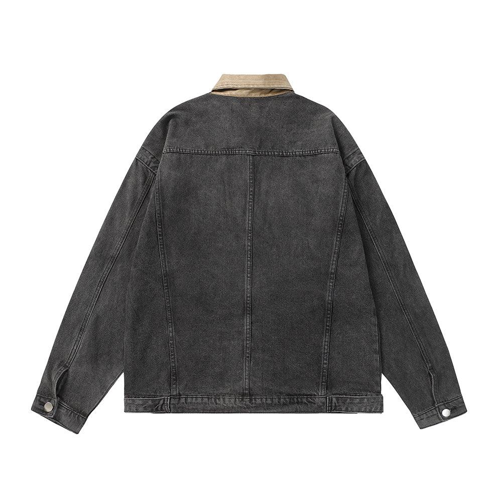 Patchwork Lapel Jacket For Men null