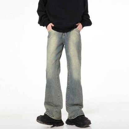 Washed Distressed Skinny Jeans For Men Blue MuddyStock