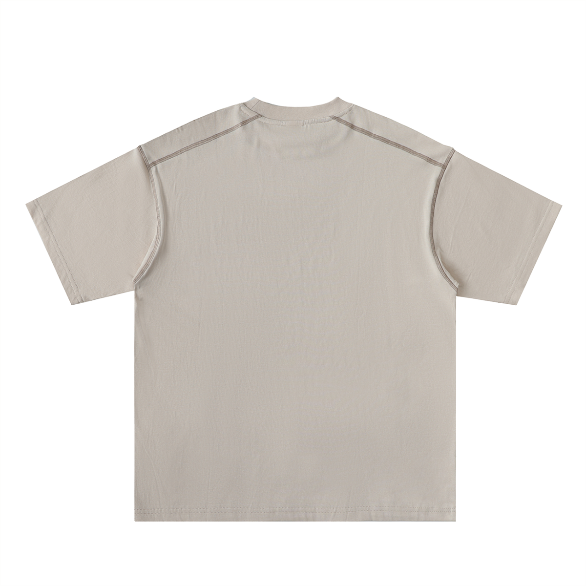 Oversized Contrast-Stitched Cotton Tee For Men | MuddyStock Originals