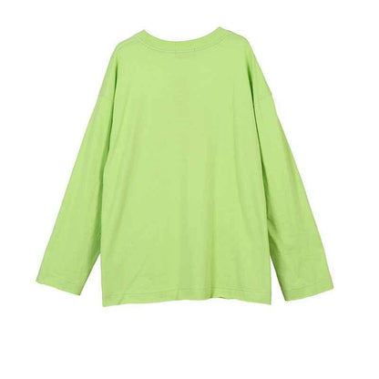 Thin Cartoon Print Pullover Long-sleeved T-shirt For Women null