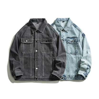 Fashion American Vintage Denim Jacket Men MuddyStock