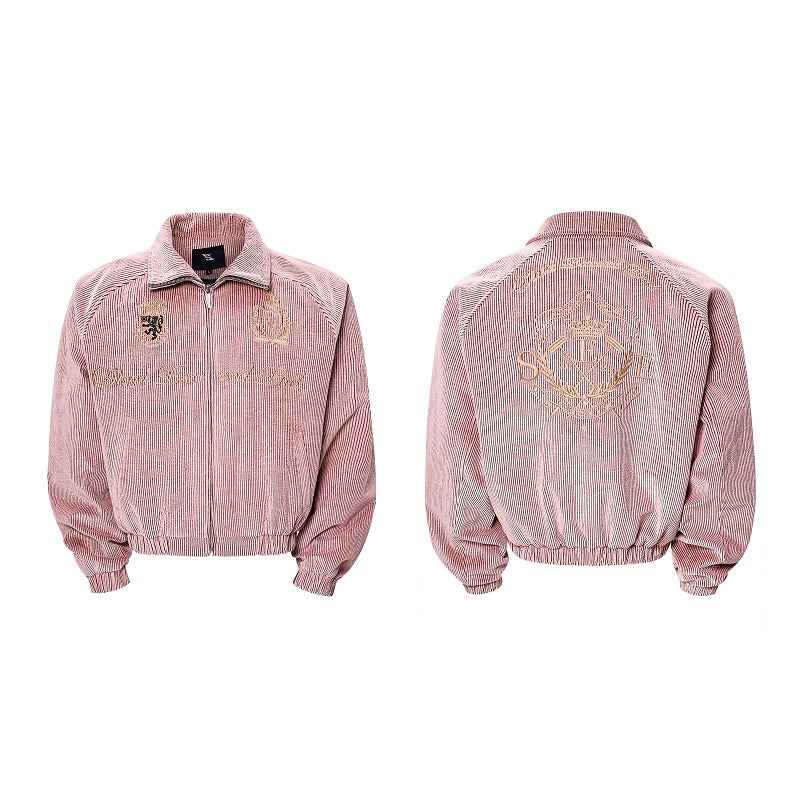 Men's Noble Embroidered Badge Jacket Pink MuddyStock