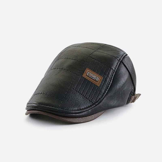 PU Leather Peaked Cap Fleece-lined MuddyStock